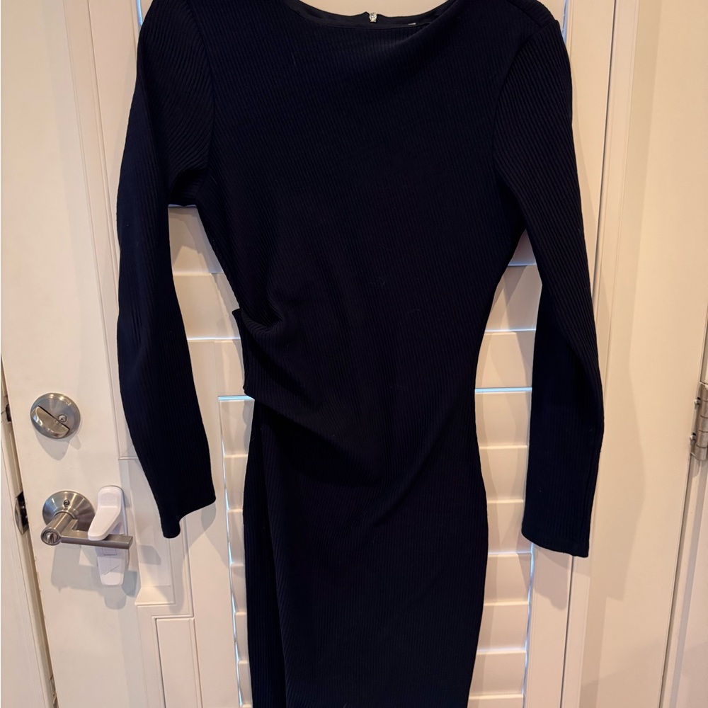 Kut from the Kloth Navy Long Sleeve Dress